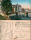 Postcard Posen Poznań Wallischeibrücke, Dampfer 1915  Gel Feldpost - Polonia