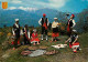 Folklore - Costumes - Pays Catalan - La Cargolade Au Pied Du Canigou - Voir Scans Recto Verso - Costumes