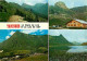 74 - Taninges - Multivues - Le Praz De Lys - Le Lac De Roy - Automobiles - CPM - Voir Scans Recto-Verso - Taninges