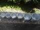 6 Pots En Aluminium -  Sucre - Farine- Café - Thé - Poivre - épices - ( Indications En Laiton ) - Pop Art