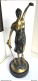 0404 16 -kas -30-15 - Vrouwe Justitia -WEEGSCHAAL ONTBREEKT - Lady Justice - LA BALANCE MANQUE - 32 CM -  1142 GRAM - Bronzes