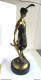 0404 16 -kas -30-15 - Vrouwe Justitia -WEEGSCHAAL ONTBREEKT - Lady Justice - LA BALANCE MANQUE - 32 CM -  1142 GRAM - Bronzen