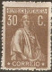 PORTUGAL 1917-24 CERES YVERT NUM. 247A * NUEVO CON FIJASELLOS - Ungebraucht