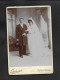 CDV CARTE DE VISITE PHOTO SUR CARTON 14X10 PHOTO EHRHARD À CHÂTEAU THIERRY COUPLE MARIAGE  : - Tarjetas De Visita