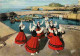 Folklore - Costumes - Pays Basque - Groupe Folklorique Bi-Harri De Biarritz - La Ronde - Voir Scans Recto Verso - Costumes