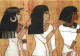 Art - Peinture Antique - Egypte - Le Défunt Neb-qued Suivi De Sa Mère Et De Sa Soeur Joueuse De Sistre - CPM - Voir Scan - Antiquité
