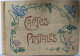 Album Pour Cartes Postales - Couverture Tissus Décor Fleurs Et Lierre - Dim39/27/4cm - Albums, Binders & Pages