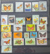 Collection De Timbres Sur Le Thème Des Papillons. - Collections (without Album)