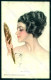 Artist Signed Fisher H. Lady Mirror Reflections Reinthal 870 Postcard HR1453 - Other & Unclassified