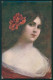 Artist Signed Lady Serie 3355-2 Cartolina TC1102 - Other & Unclassified
