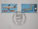 Faltkarte Mit Europa 1988 (1367-1368) Ersttagstempel, Sonderdruck OPD Regensburg - Aviones