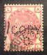 GB57 Victoria 3 P Rose YT 63 PERFORÉ «  CORY C » Planche 21 Couronne Oblitéré - Used Stamps