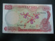 SINGAPORE $10 BANKNOTE (ND)  Orchid Flower SERIES ,Used - Singapour