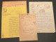 Dossier Met Originele Briefwisseling Periode 1879-1912 Betreffende De Chemin De Fer Du Nord / Nord-Belge - Documentos & Fragmentos