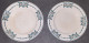 2 Assiettes Plates Des Grands établissements Céramiques De ST AMAND, Modèle 6525,  Série 2,  Diamètre 22,5cm. - Plates