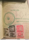 Delcampe - Liban Lebanon 4 Passport / 4 Passeport / EXTREMELY RARE!!! PERFECT CONDITION !! Lot Visa Fiscal International 1955 - Libanon