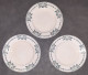 3 Assiettes Plates Des Grands établissements Céramiques De ST AMAND, Modèle 6525,  Série 26,  Diamètre 22,5cm. - Borden