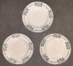 3 Assiettes Creuses Des Grands établissements Céramiques De ST AMAND, Modèle 6525 Série 2. - Borden