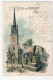 39078203 - Hannover, Lithographie Mit Gartenkirche U. Grab Gelaufen, 1902. Ecken Mit Albumabdruecken, Leichte Stempelsp - Hannover