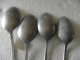 4 Cuillères A Soupe En Aluminium Xix Eme - Spoons