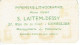 Carte Parfum POMPEÏA De L.T. PIVER - Carte Offerte Par S. LAITEM-DESSY Imprimerie à GOSSELIES - Profumeria Antica (fino Al 1960)