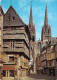 QUIMPER Les Vieilles Maisons De La Rue Kereon La Cathedrale Saint Corentin 8(scan Recto-verso) MA906 - Quimper