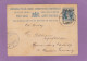 ENTIER POSTAL AVEC SURCHARGE DE TIRUPATI POUR HERMANNSBURG,ALLEMAGNE - 1882-1901 Imperium