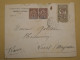 DN7 MARTINIQUE   LETTRE CIE GEN. TRANSATLANTIQUE  1909  A LAVAL FRANCE +PAIRE DE 4C + AFF. INTERESSANT+++ - Cartas & Documentos