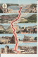 Algerien: Philippeville Ouargla - La Route Du Pétrole Mehrbildkarte Ngl #223.534 - Unclassified