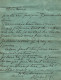 Carte Pneumatique Bleue Adressée à Charlotte Ruter Paris 1909 Adresse Inconnue Facteur Mr Villant - Correos & Carteros