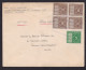 Venezuela: Airmail Cover To USA, 5 Fiscal Revenue Stamps Used As Postal Stamp, Uncommon (minor Damage) - Venezuela