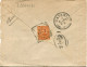 A138 - Lettera Da Tunisi A Catania Del 1-6-1894 Affr. 20c Sul Retro Con Annullo Tondo Riquadrato Di Tunisi. Raro - Marcophilie