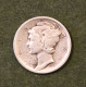 Pièce En Argent Etats-Unis 10 Cents 1917 En Très Bon état  - US Silver Coin Mercury Dime - 1916-1945: Mercury (Mercure)