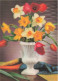 FLEURS, PLANTES & ARBRES - Fleurs - Flowers In Vase - Colorisé - Carte Postale Ancienne - Blumen