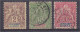 Sénégambie Et Niger Lot De 3 Timbres N°2 (neuf Sans Gomme), 4 Et 5 (oblitérés) Scan Recto / Verso - Oblitérés