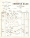 FACTURE 1938  THIBAUT BEAU CHAUDRONNERIE ZINGUERIE PLOMBERIE QUINCAILLERIE CHAUFFAGE ECLAIRAGE  A ANCY LE FRANC - Straßenhandel Und Kleingewerbe