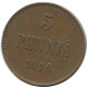 5 PENNIA 1916 FINLAND Coin RUSSIA EMPIRE #AB182.5.U.A - Finlandia