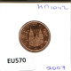 5 EURO CENTS 2007 SPAIN Coin #EU570.U.A - Spanje