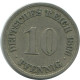 10 PFENNIG 1896 F GERMANY Coin #AE487.U.A - 10 Pfennig