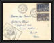1824 N°8&10 Année Geophysique Internationale 16/11/1957 TAAF Antarctic Terres Australes Lettre (cover) - Lettres & Documents