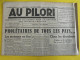 Au Pilori N° 161 Du 2 Septembre 1943. Drault Gohier Méricourt Pemjean Brémond Collaboration Antisémite LVF Milice Vichy - Andere & Zonder Classificatie