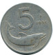 5 LIRE 1954 ITALIEN ITALY Münze #AZ532.D.A - 5 Lire
