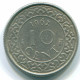 10 CENTS 1962 SURINAM NIEDERLANDE Nickel Koloniale Münze #S13204.D.A - Surinam 1975 - ...