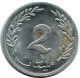 2 MILLIMES 1960 TUNISIA Coin #AR233.U.A - Túnez