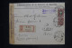 RUSSIE - Enveloppe Commerciale En Recommandé De Borovka Pour Paris En 1917 Avec Contrôle Postal - L 151834 - Brieven En Documenten