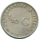 1/10 GULDEN 1962 NETHERLANDS ANTILLES SILVER Colonial Coin #NL12398.3.U.A - Netherlands Antilles