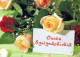 FLOWERS Vintage Postcard CPSM #PBZ359.A - Blumen