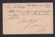 1897 - 1 P. Antwort-Ganzsache (P 4A) Nach Hamburg - Falkland Islands