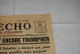 AF1 Ancien Journal - Grand Echo - 26 08 1939 - Autres & Non Classés
