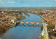 BERGERAC Vue Generale Sur La Ville Et Le Faubourg Le Pont Sur La Dordogne 9(scan Recto-verso) MA1161 - Bergerac